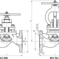 Клапан запорно-регулирующий сальниковый АКС 21007 (исп. с -00 по -09) РN 1,6 МПа